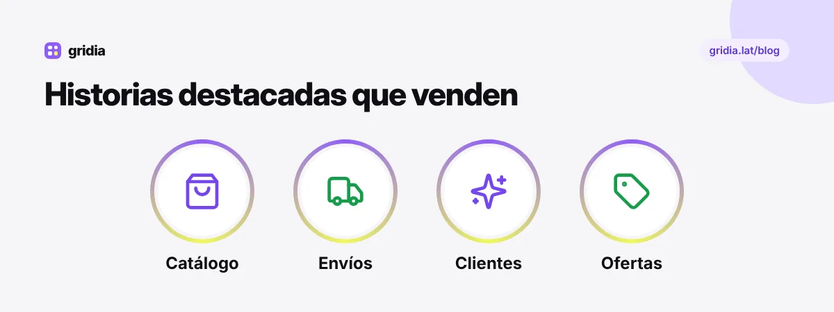 Historias destacadas recomendadas para una tienda